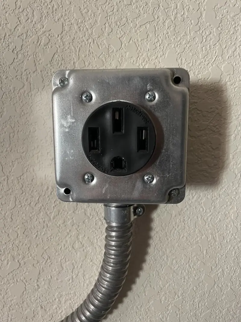 NEMA 14-50 outlet installed for Electrical Panel Upgrade in Thermalito
